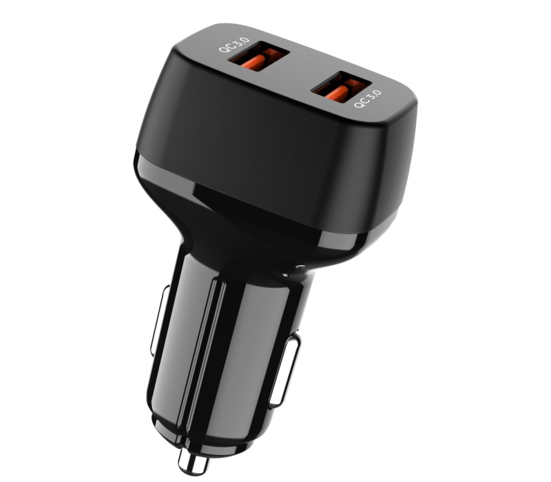 Dual Port 3.0 USB Car Charger, 36W 9