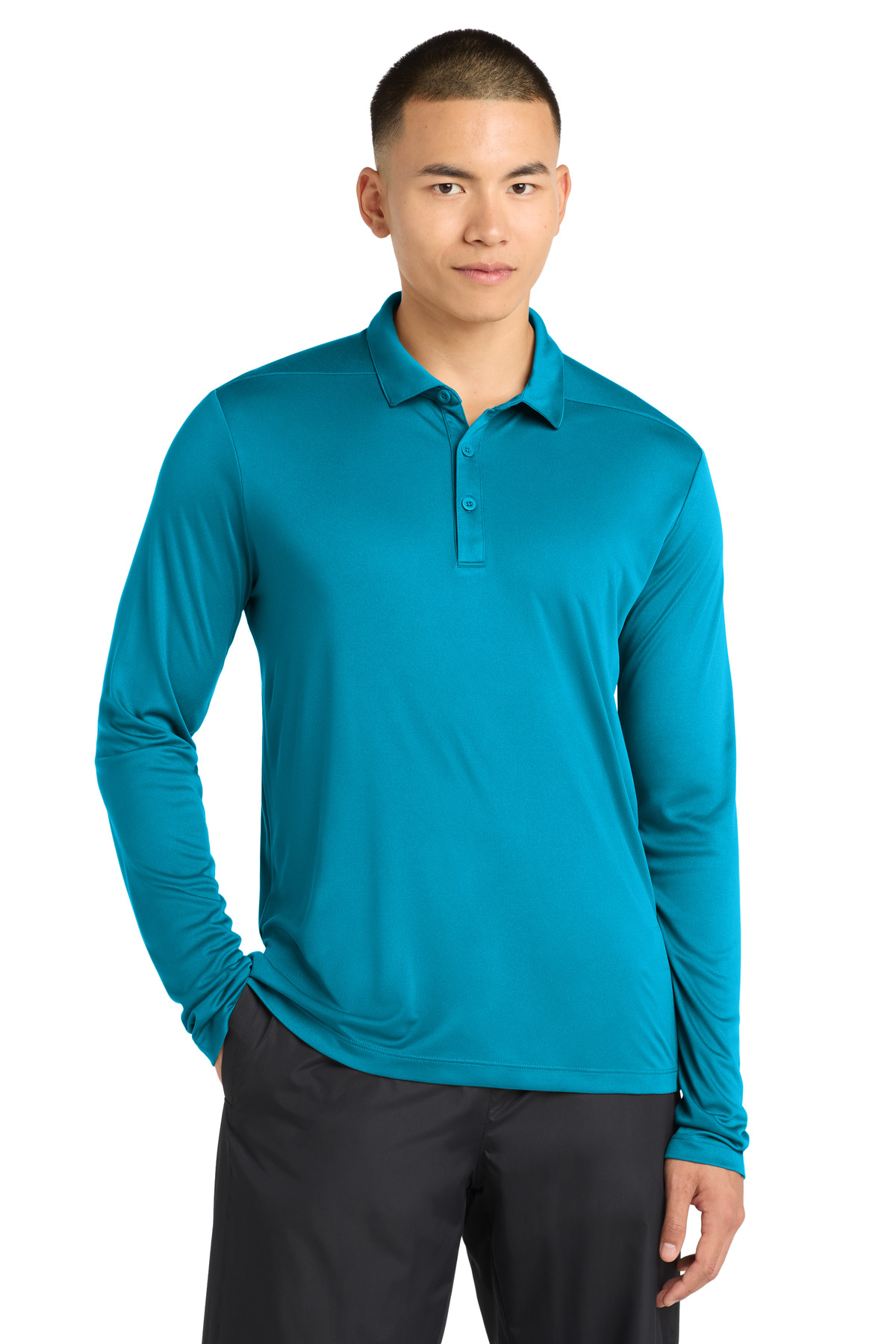 Sport-Tek Posi-UV Pro Long Sleeve Polo. ST520LS 10