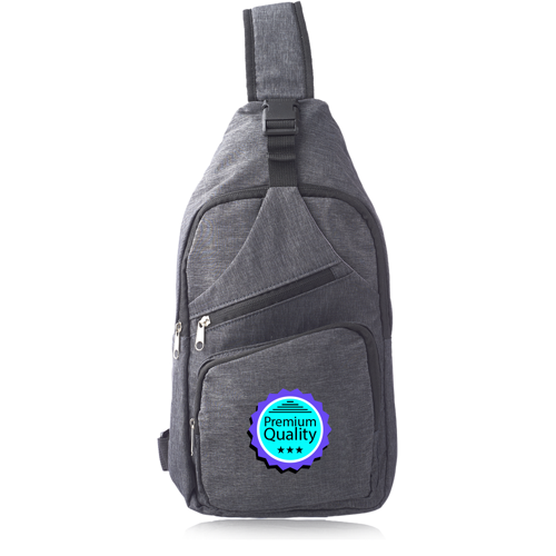 Polyester 190T Sling Crossbody Bag - 9.5"W x 15"H x 2.5"D 2