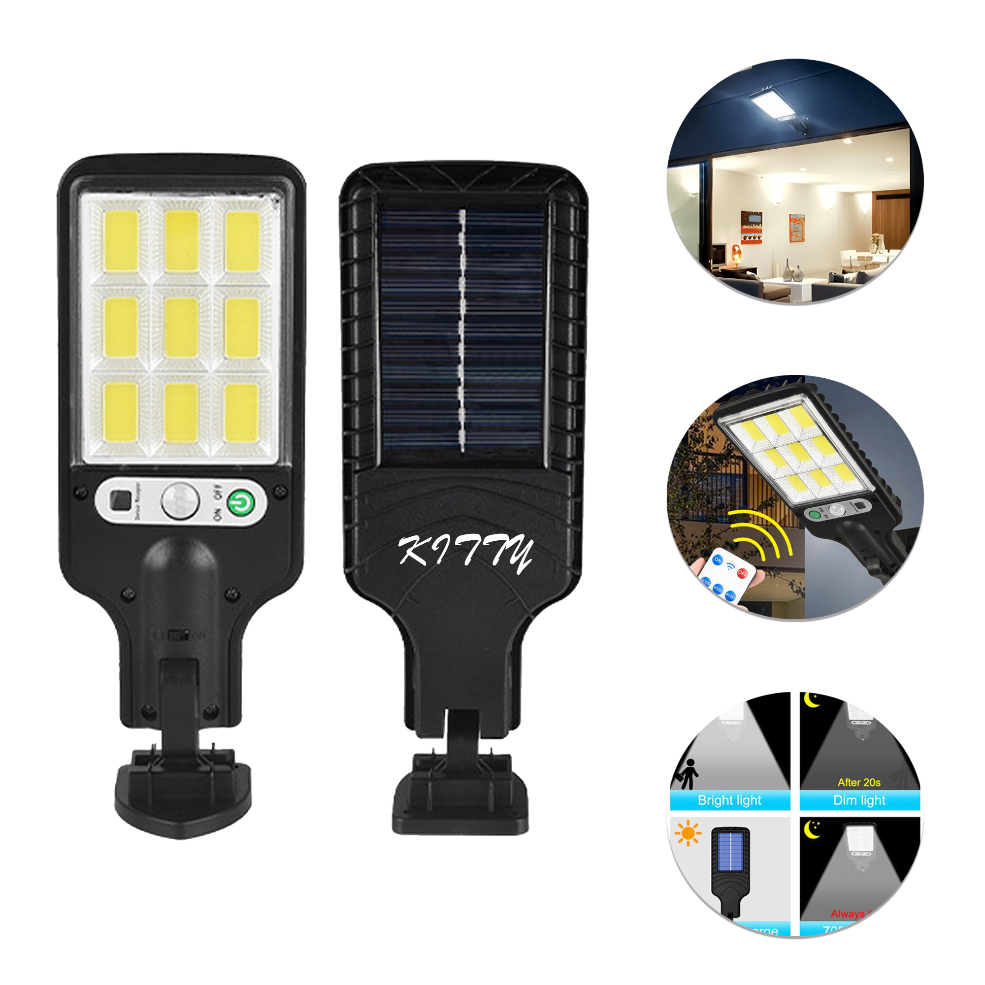 LED solar outdoor garden lights