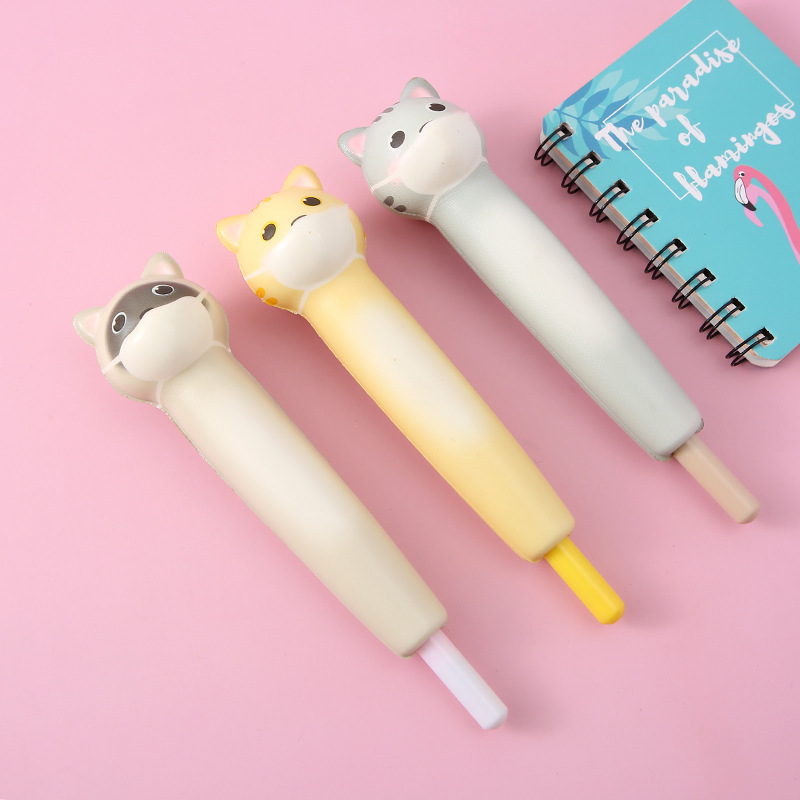 2 in 1 Squishy Cat Ball Pen and Squeeze Toy 3