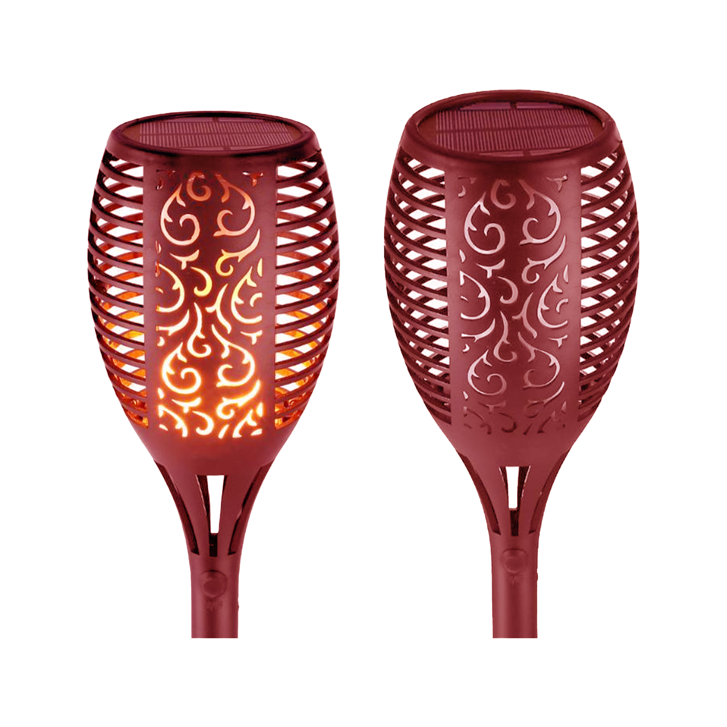 Plastic Solar-Powered Led Garden Torch With Customizable Design 5