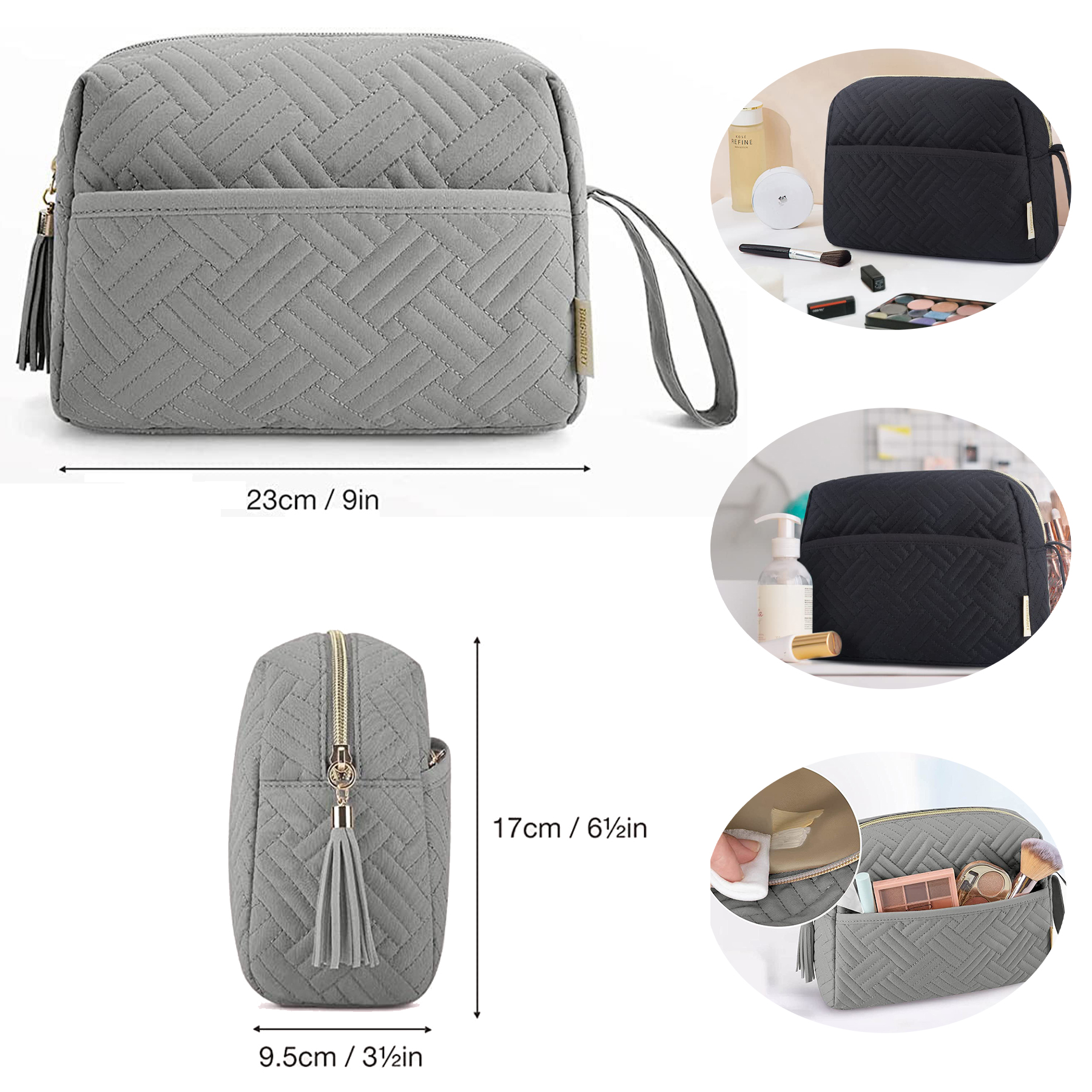 Elegant Roomy Makeup Bag 2