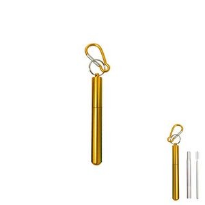 Innovative Telescope Metal Straw With Carabiner 22