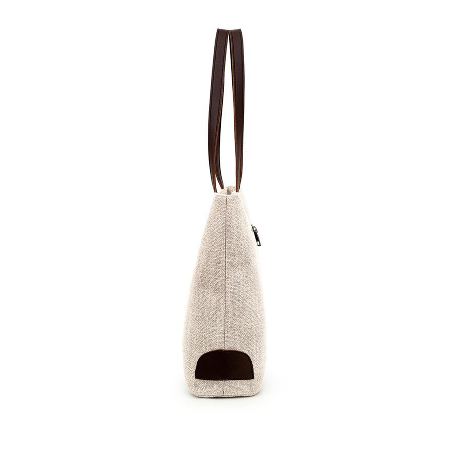 Canvas Tote Bag with Zipper and Handle, custom tote bag with logo imprint 5