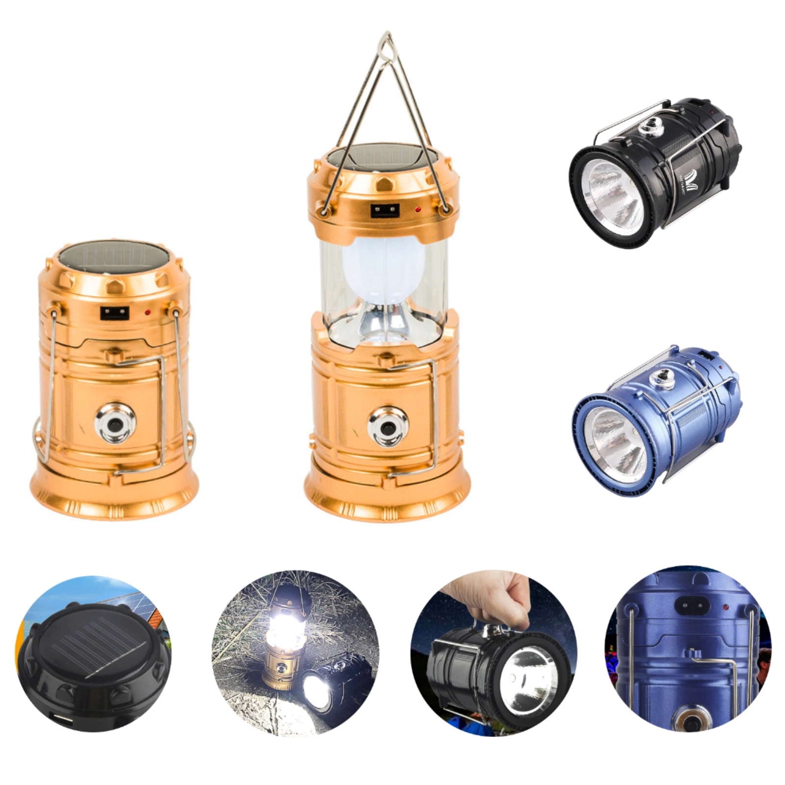 Solar Charging Camping Tent Lights 4