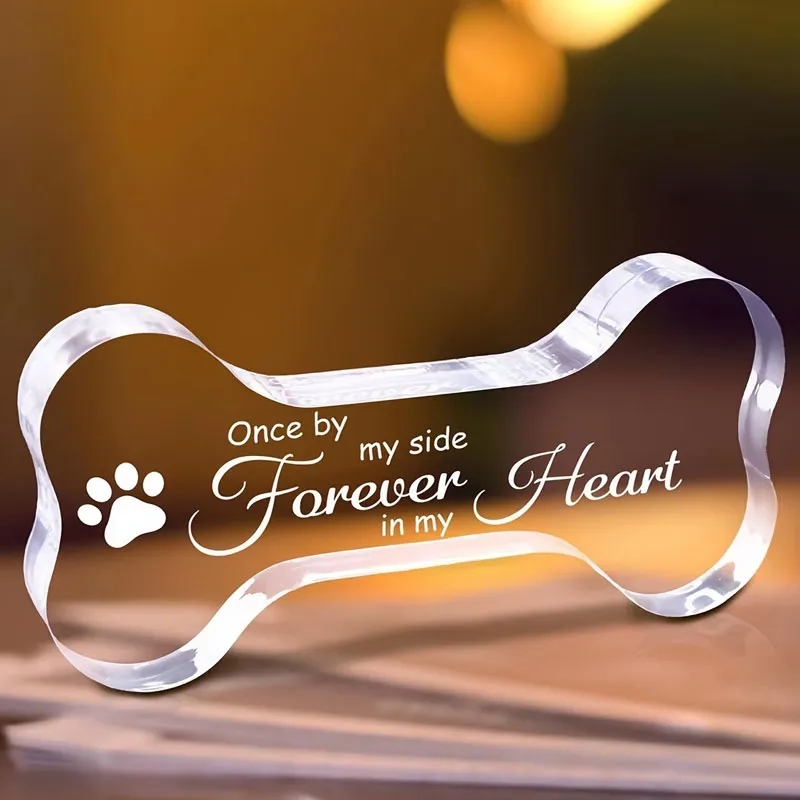 Acrylic Bone Shape Pet Memorial Gift 4