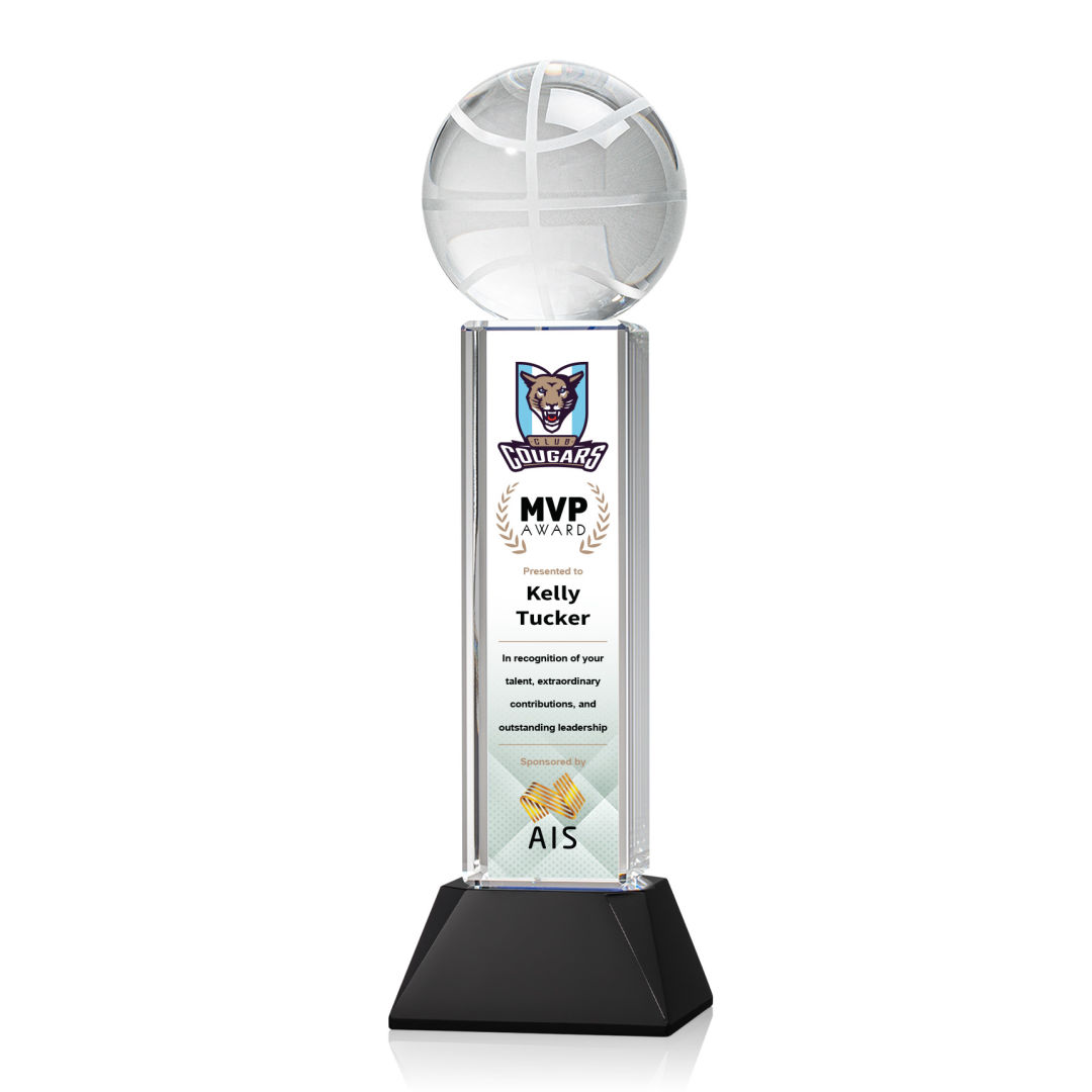 Basketball VividPrint™ Award on Stowe - Black 13
