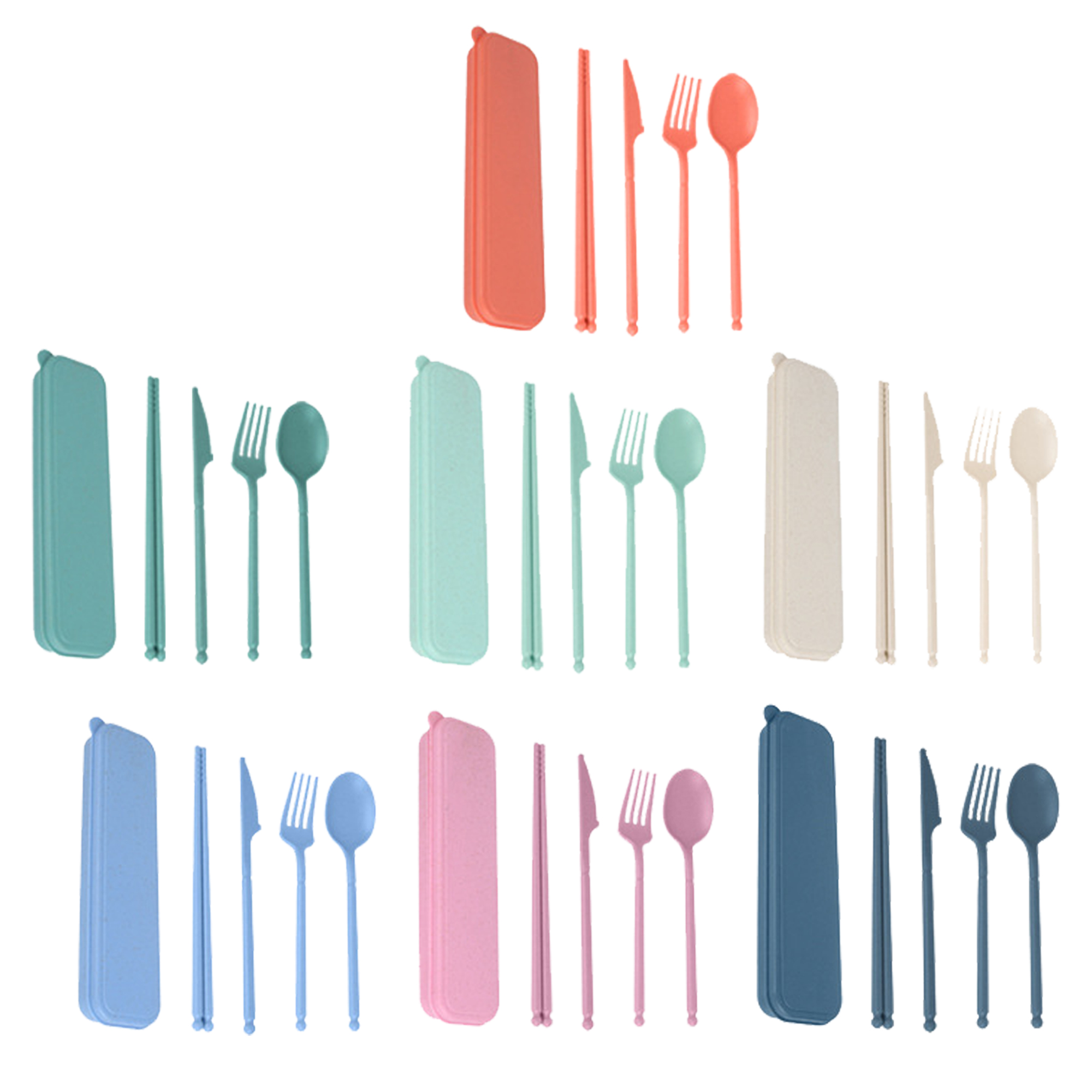4-Piece Fork/Knife/Spoon Set ?C Wheat Straw 2