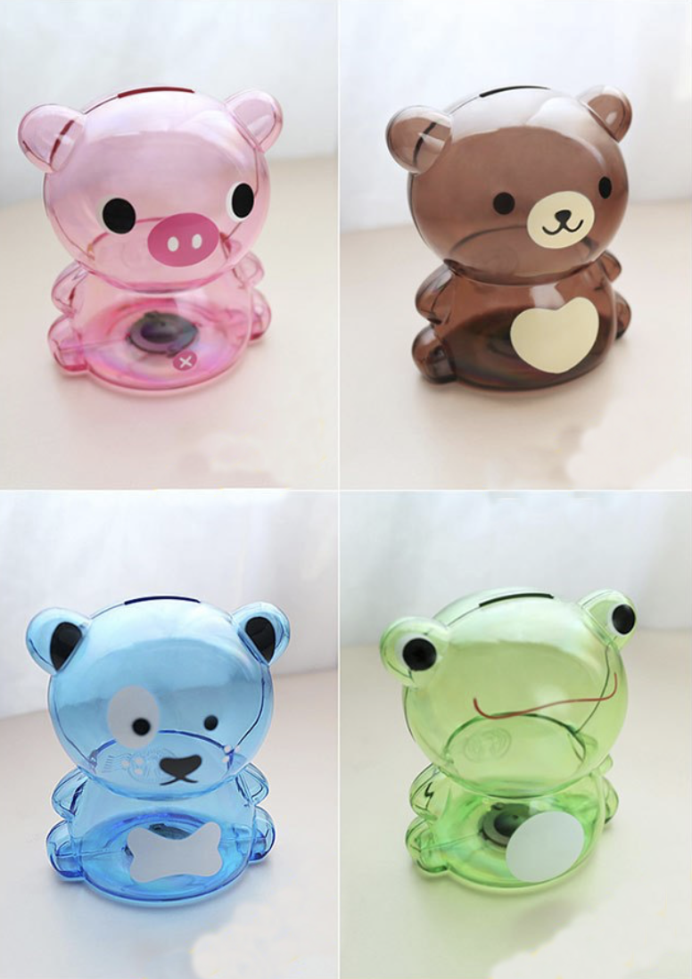 Translucent Animal Shape Coin Bank 7