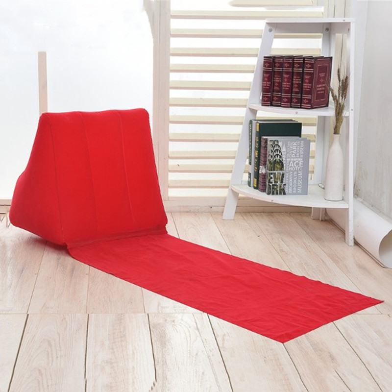 Portable Flocking PVC Outdoor Inflatable Wedge Pillow 2