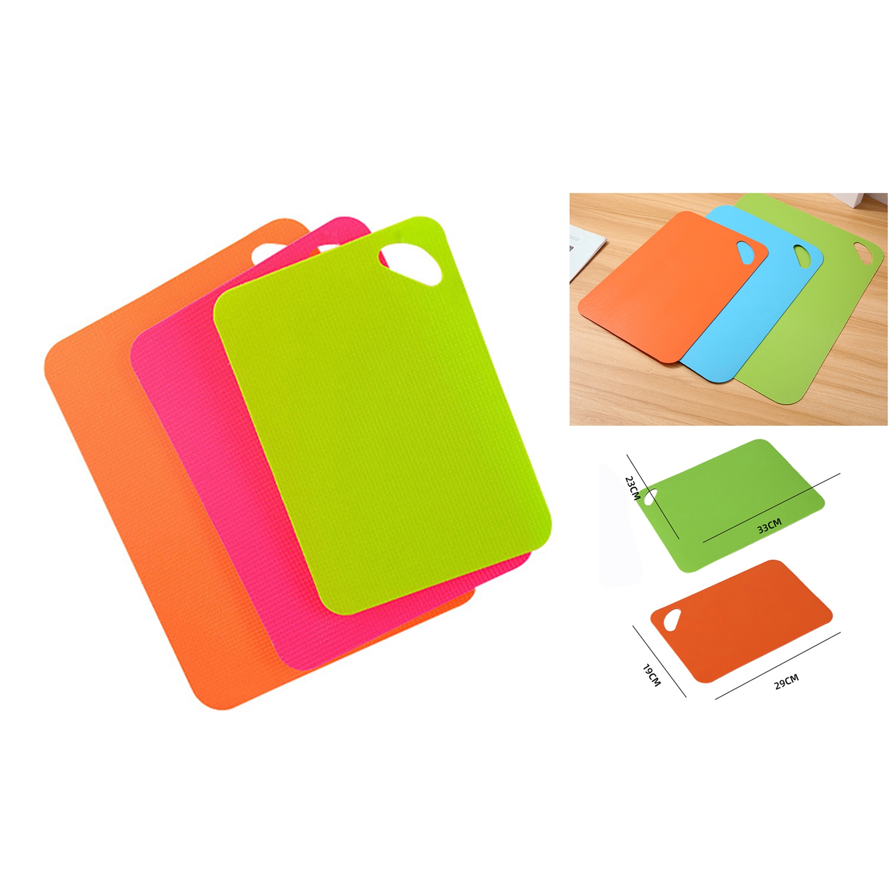 3 PCS Extra Thin Flexible Cutting Boards  2