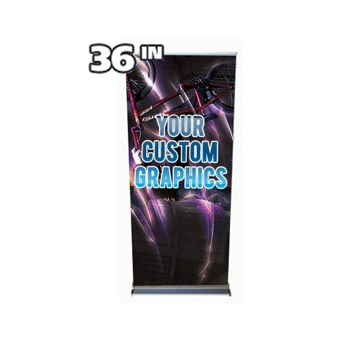 KingStep Retractable Banner 36inx90in Graphic 1
