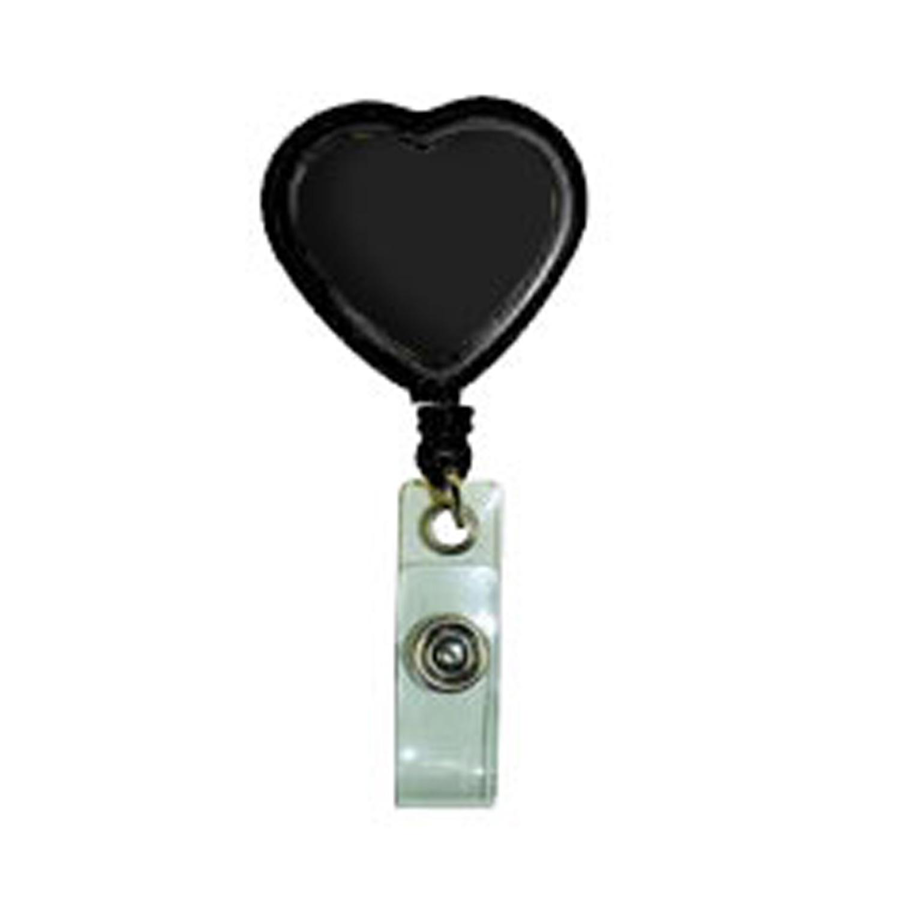 Heart Badge Reel w/ Belt Clip