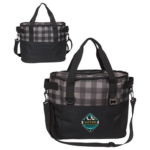 Plaid Insulated Cooler Bag 23