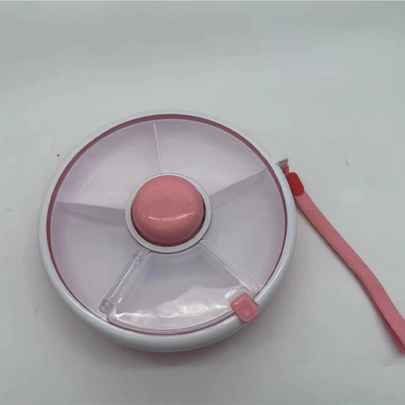 5-Compartments Snack Spinner Divided Rotating Food Tray 4