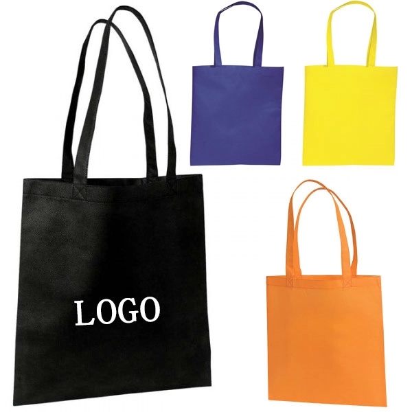 Flat Non-Woven Tote Bags (14.5 " x 13.5 " ) 5