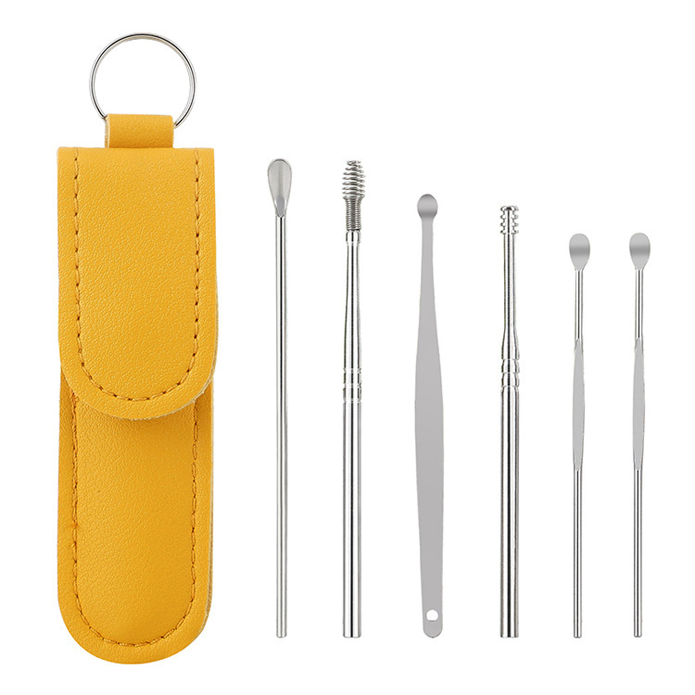 Stainless Steel Ear Cleaner Set With Case 6