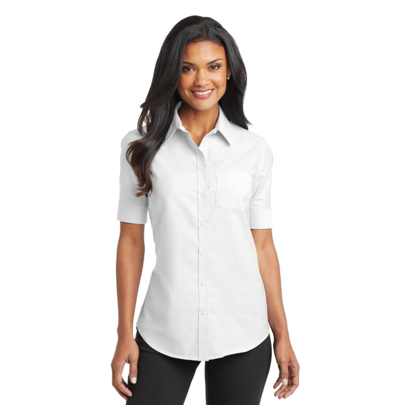 Port Authority Ladies Short Sleeve SuperPro Oxford Shirt. 16