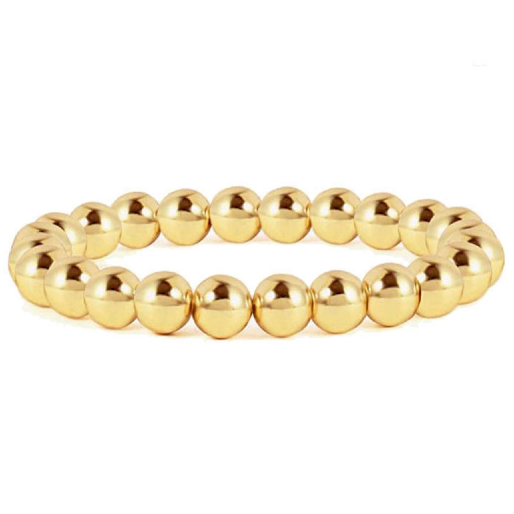 Stainless Steel Gold beaded bracelet 7