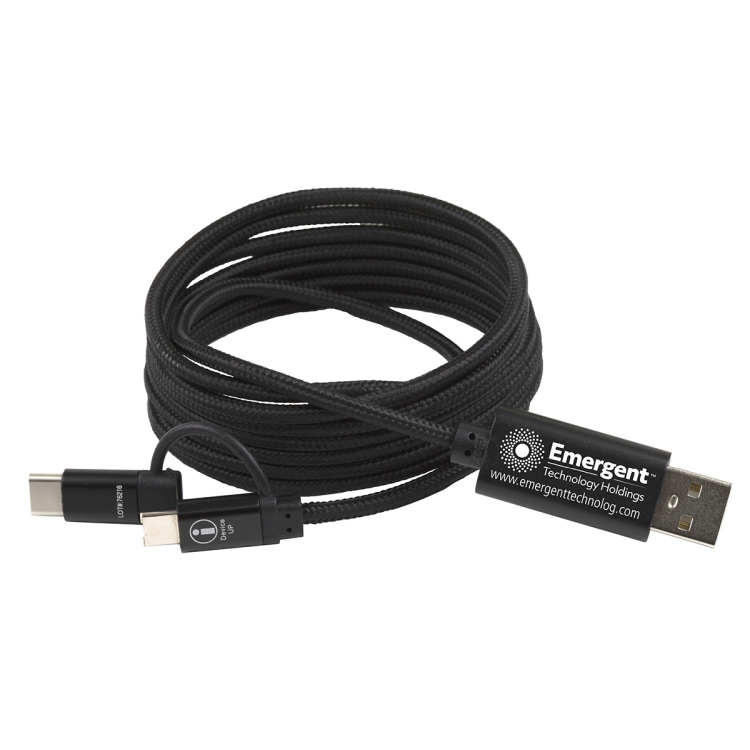 "OSLO" 5-in-1 Braided 6 Ft. Long Cell Phone Charging Cable 16