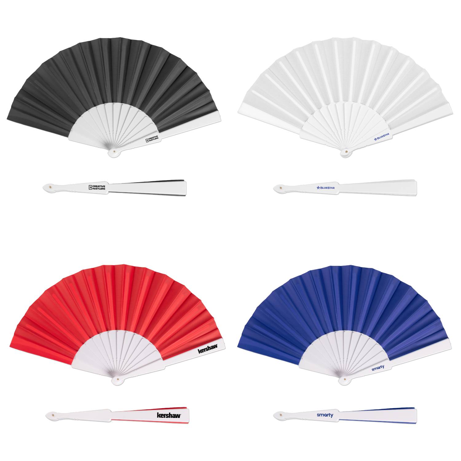 Plastic Handle Folding Hand Fan 9