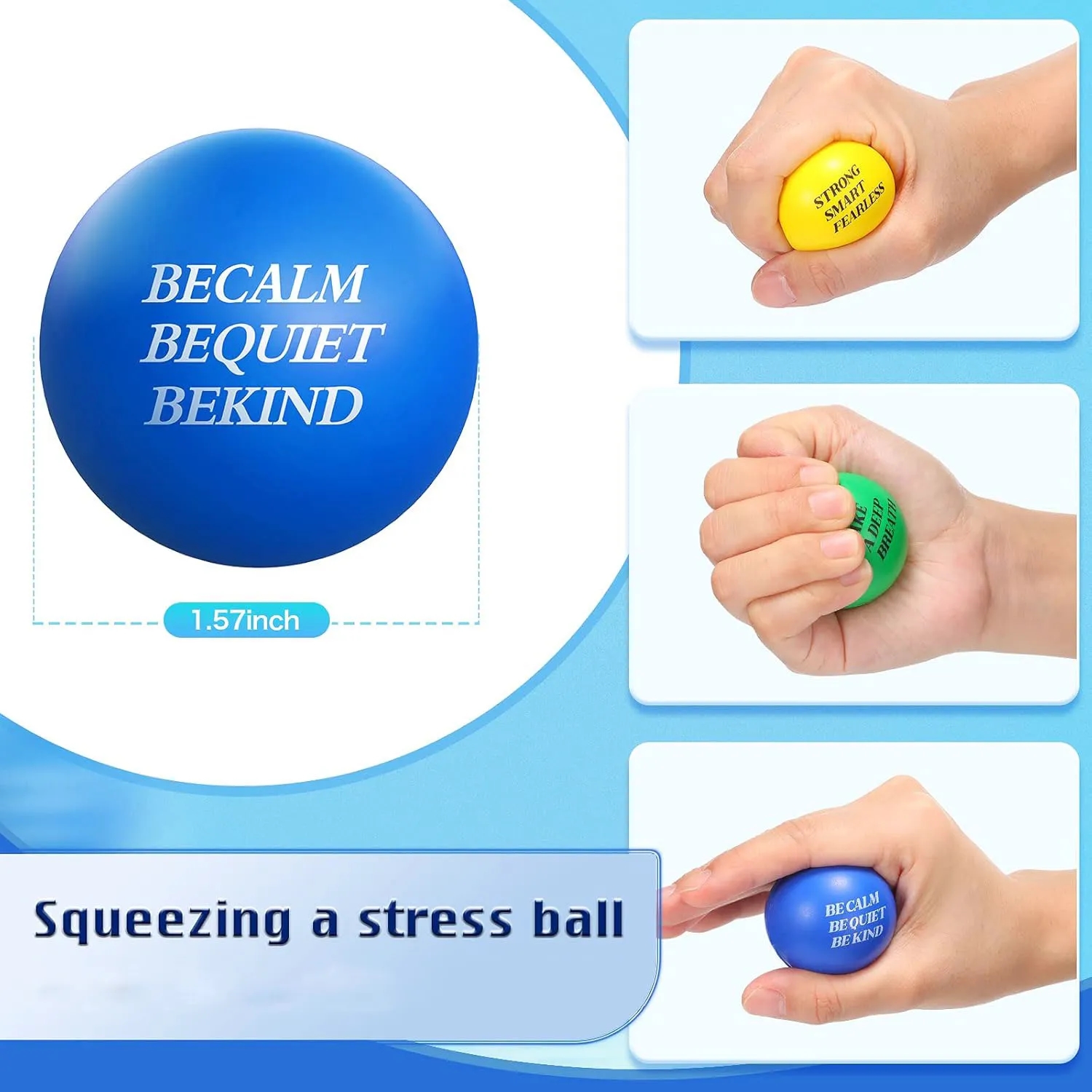 Stress Colorful Foam Balls 3