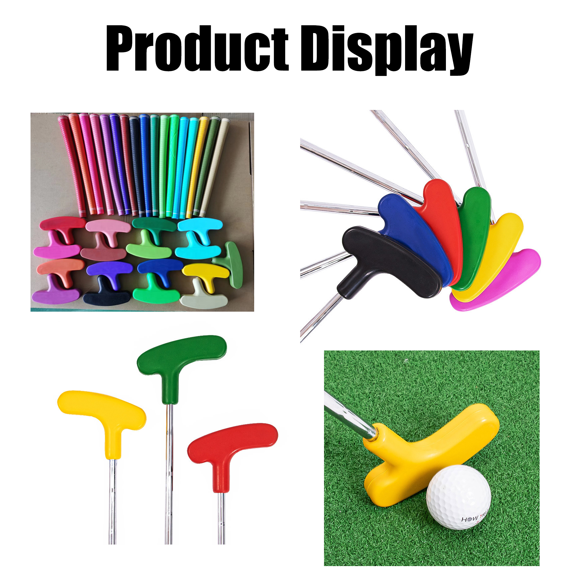 Practice Range Golf Putter Dual-Sided Training Aid 2