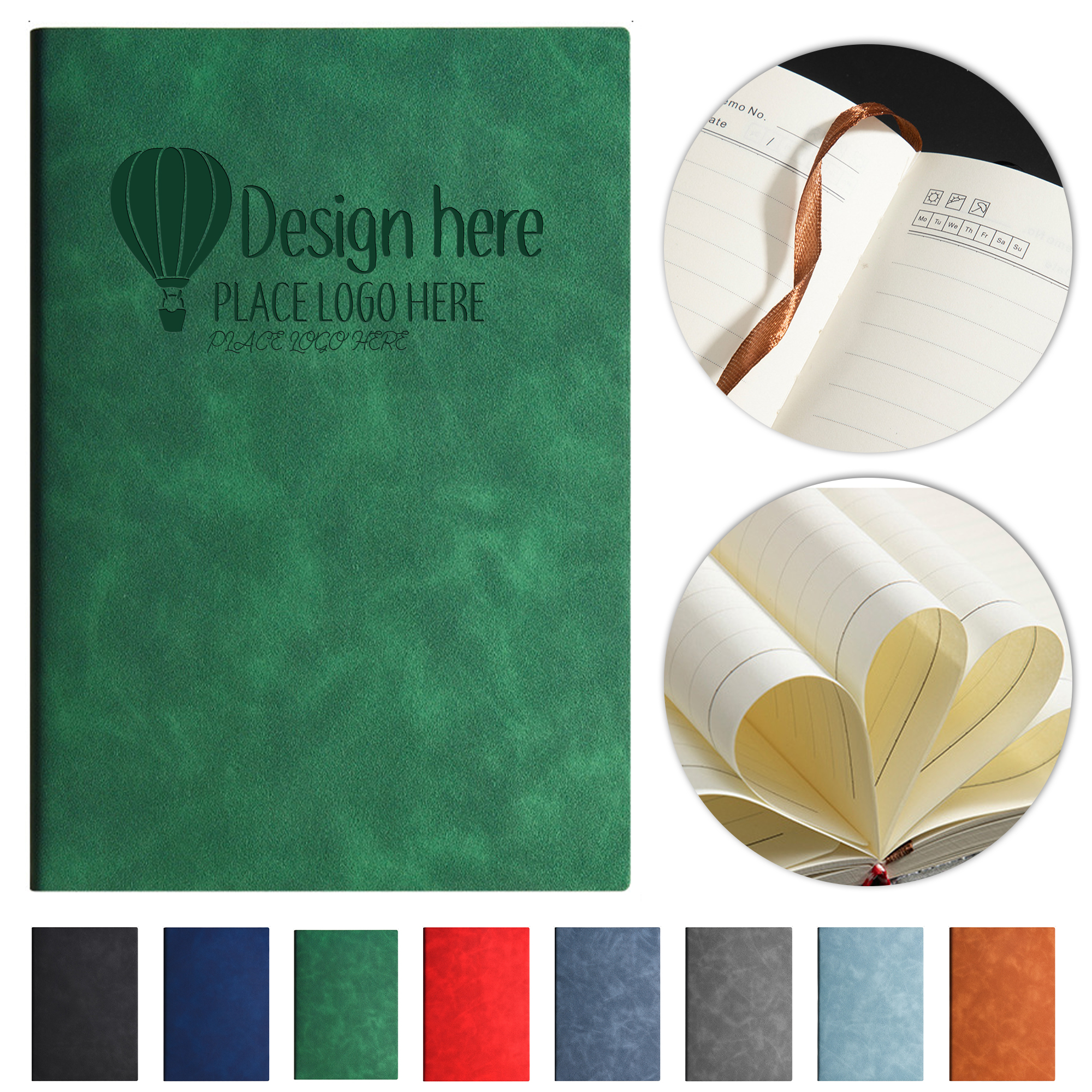 8-Color PU Leather A5 Office Notebook 3