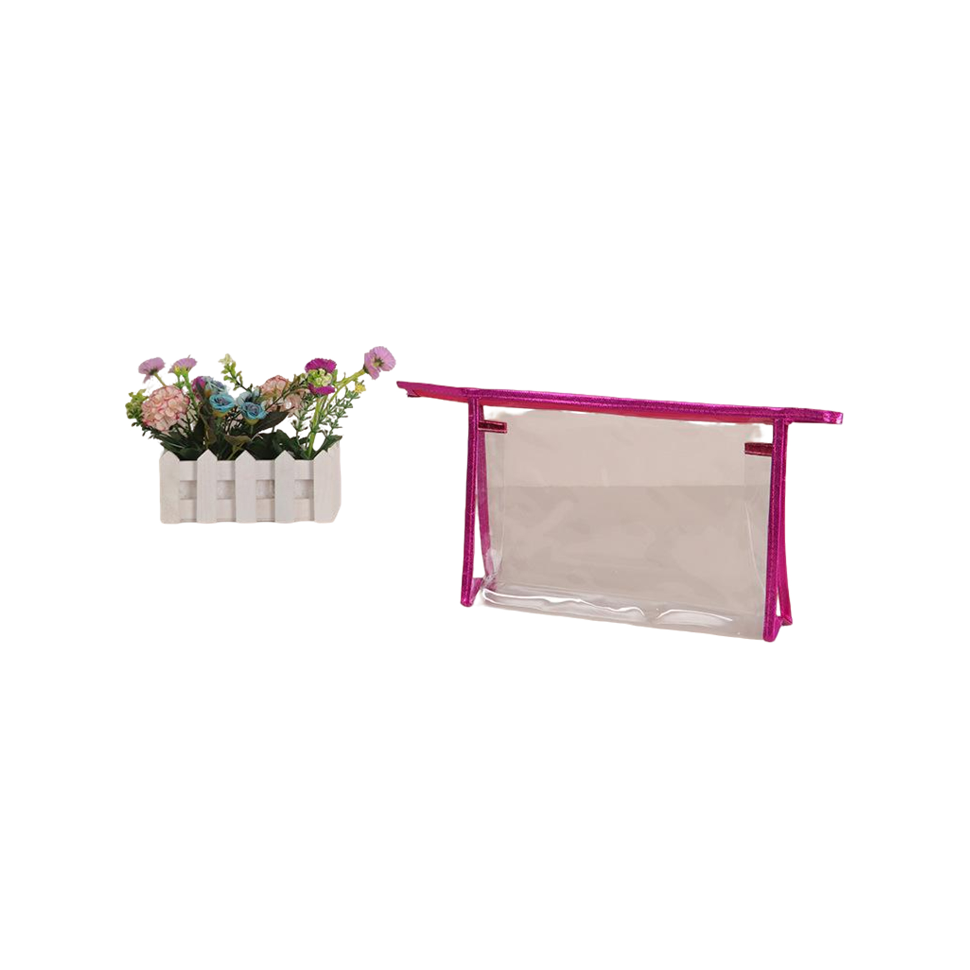 Clear PVC Zipper Pouch Travel Toiletry Bag 1