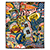 Micro-Plush Picnic Blanket with Carry Strap 50" x 60" 410GSM-Full Color 9
