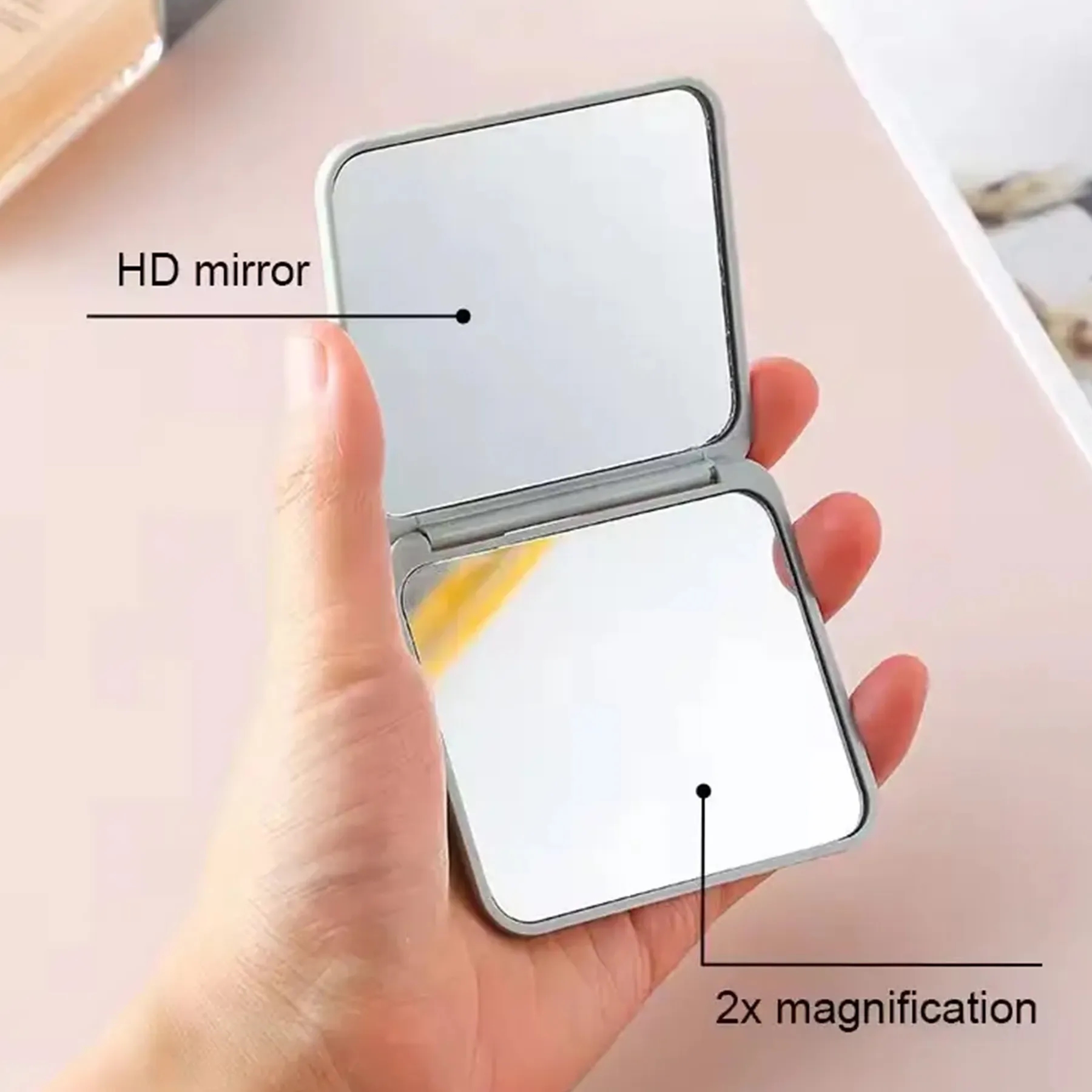Plastic Foldable Travel Fashion Cosmetic Mirror 1
