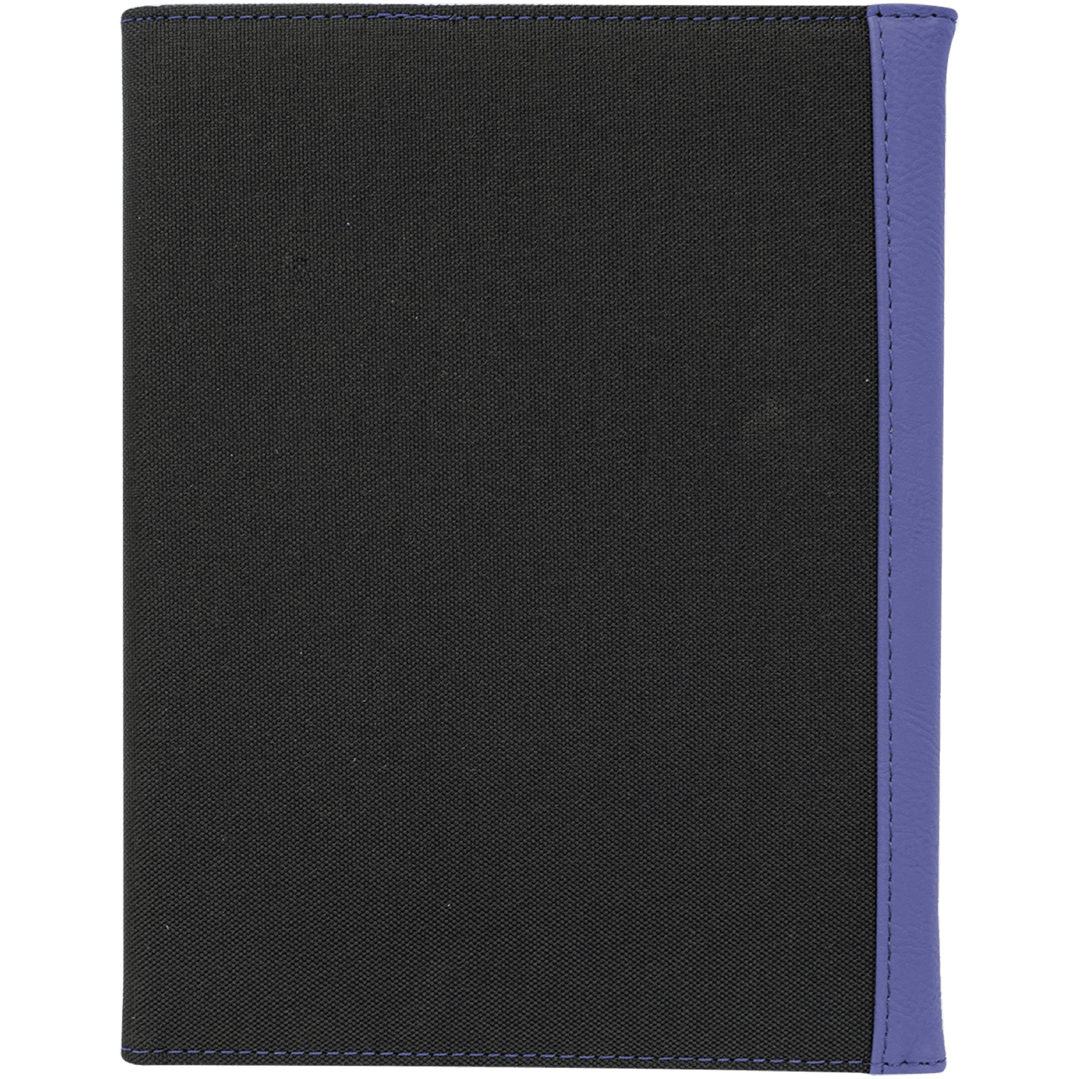7" x 9" Purple Leatherette & Black Canvas Portfolio 4