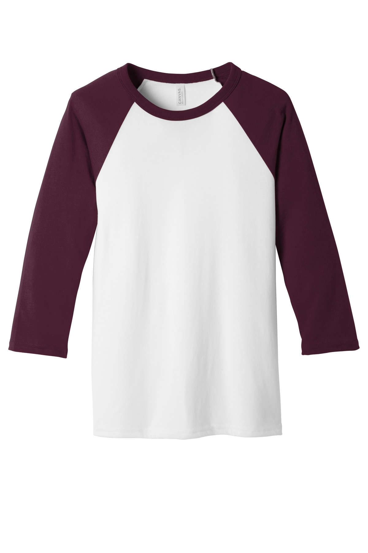 BELLA+CANVAS Unisex 3/4-Sleeve Baseball Tee. BC3200 75