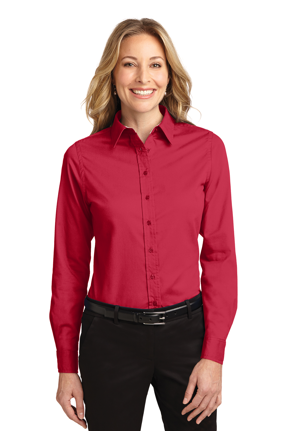 Ladies' Long Sleeve Oxford Button-Down Easy Care Shirts 3