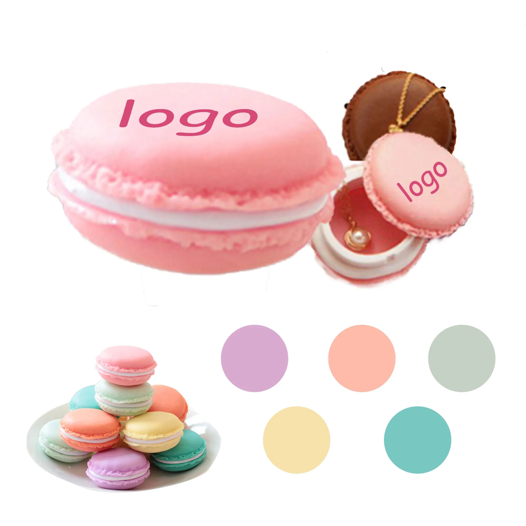 MOQ 10 Macaron Shaped Silicone Portable Box Accessory Pill