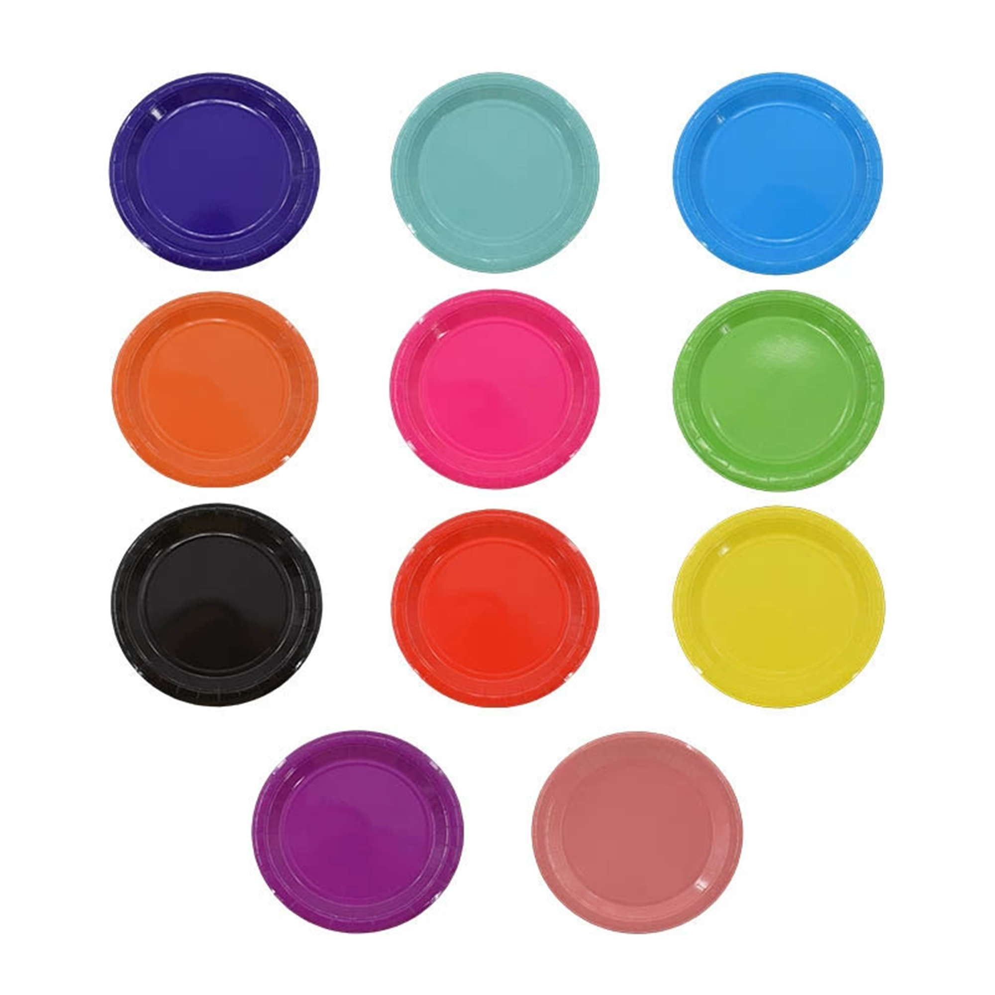 Disposable Colorful Paper Plates 5