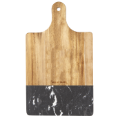 Black Marble and Wood Cutting Board 18