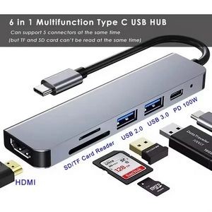 6 in 1 USB C Multiport Adapter with HDMI 9