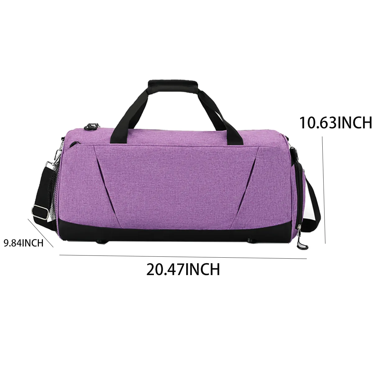 Gym Duffel Bag With Shoes Compartment And Wet Pocket 3
