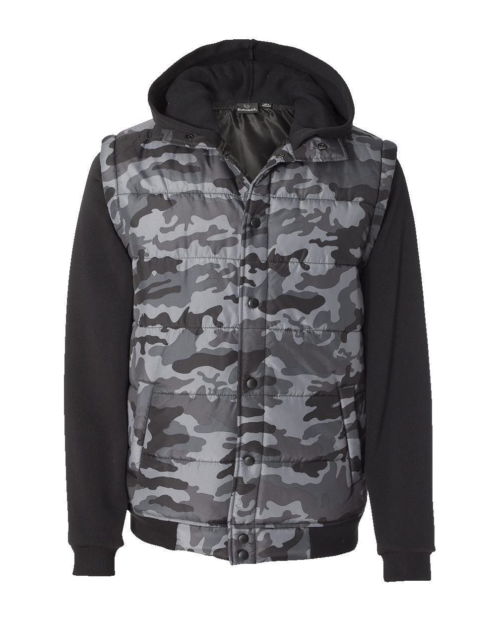 Nylon Vest with Fleece Sleeves 8701