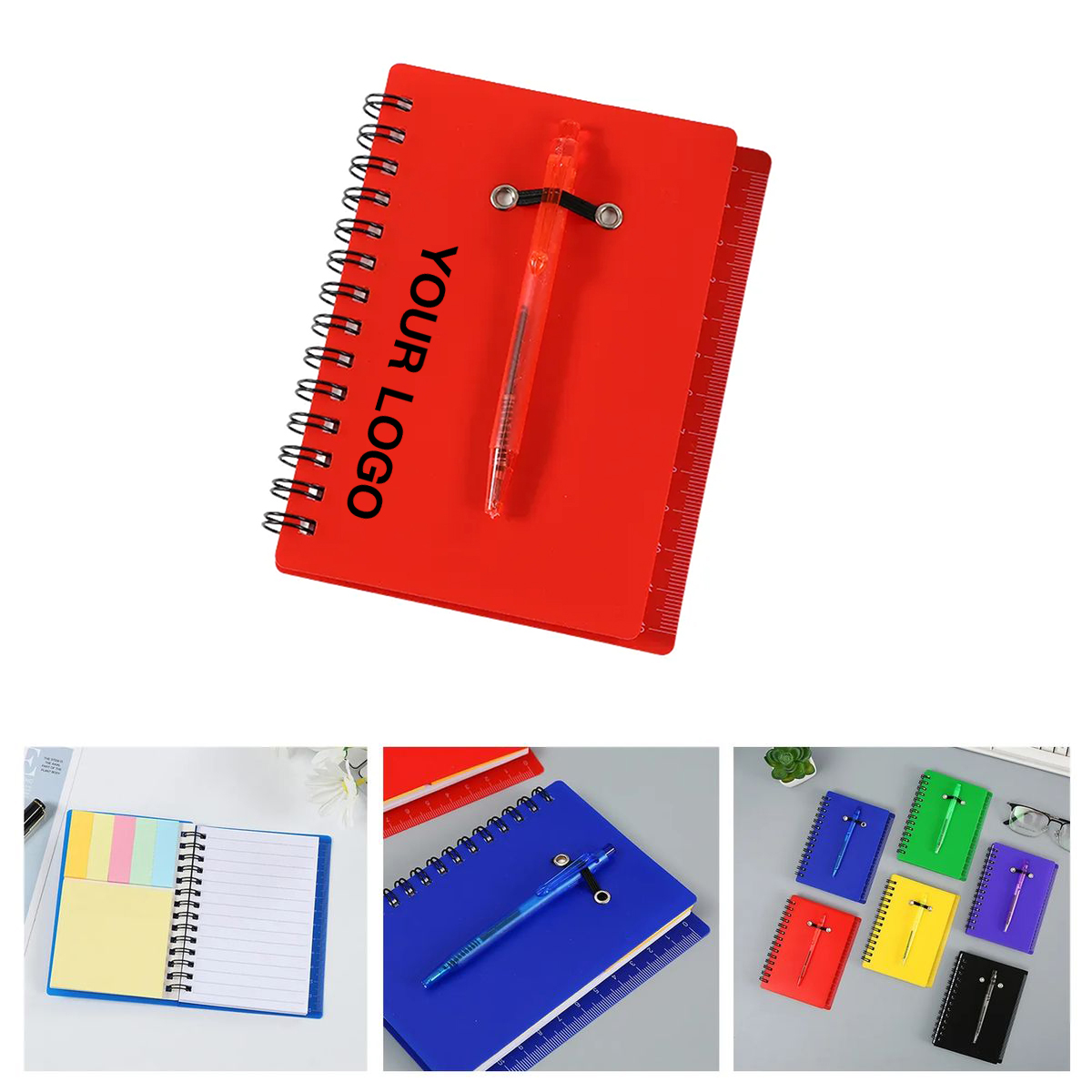 Pocket Memo Pad with Pen 60 Page Lined Paper 10