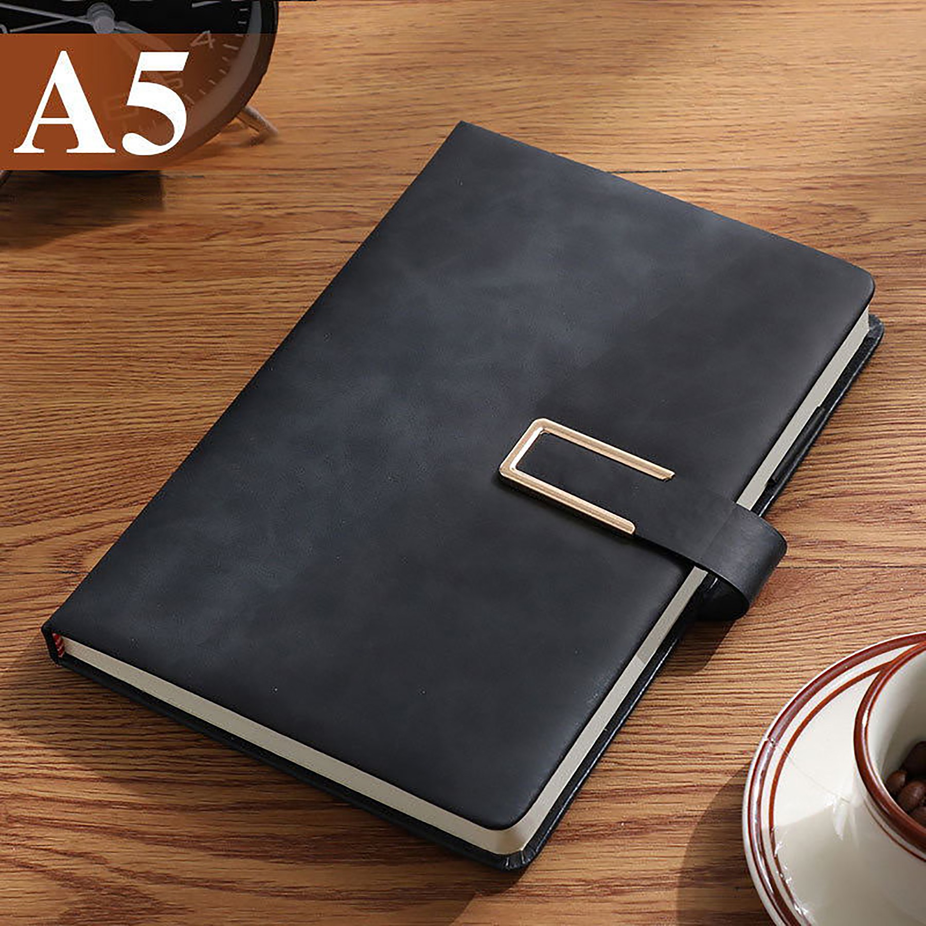 Conference Mintues Notebook With Interlocking Pen Closure 5