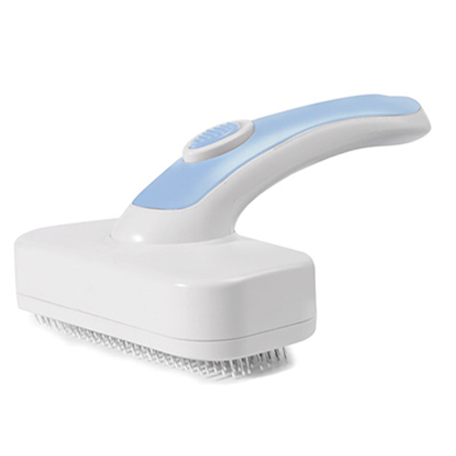 Portable Plastic Pet Deshedding Brush w/ Soft Bristles 9