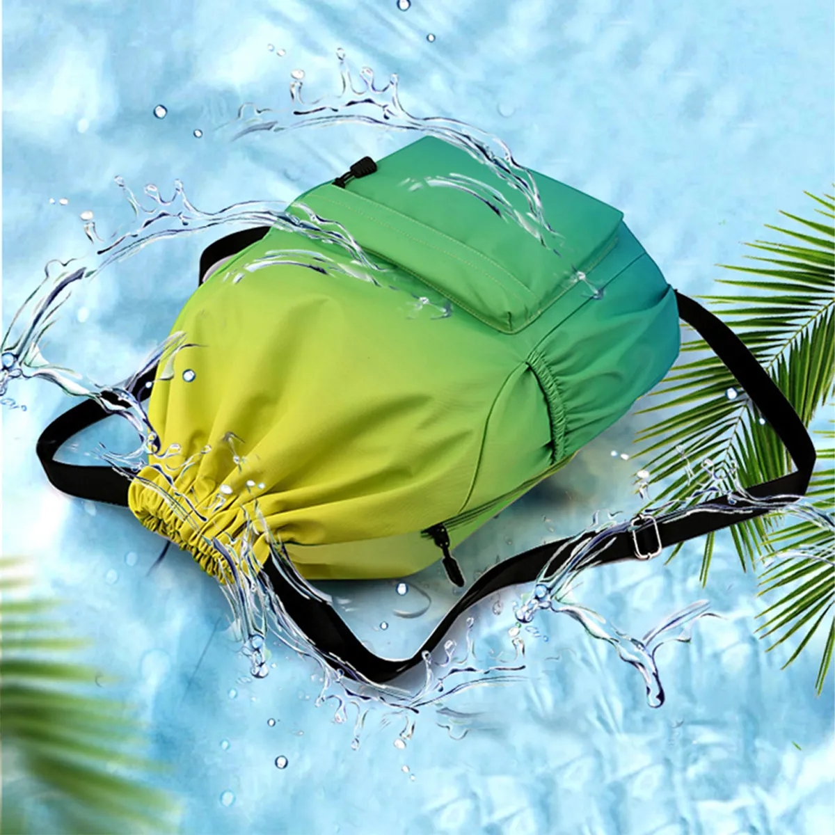 Waterproof Lightweight Sports Gym Drawstring Backpack 2