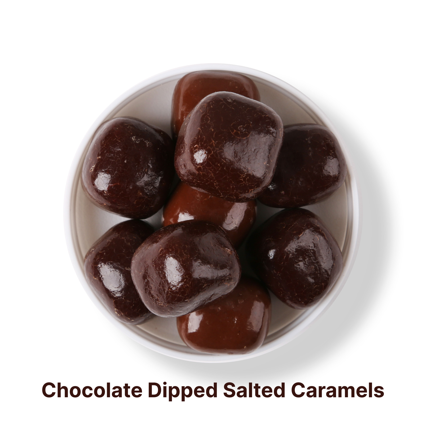 Chocolate Dipped Salted Caramels : Large Jar 2