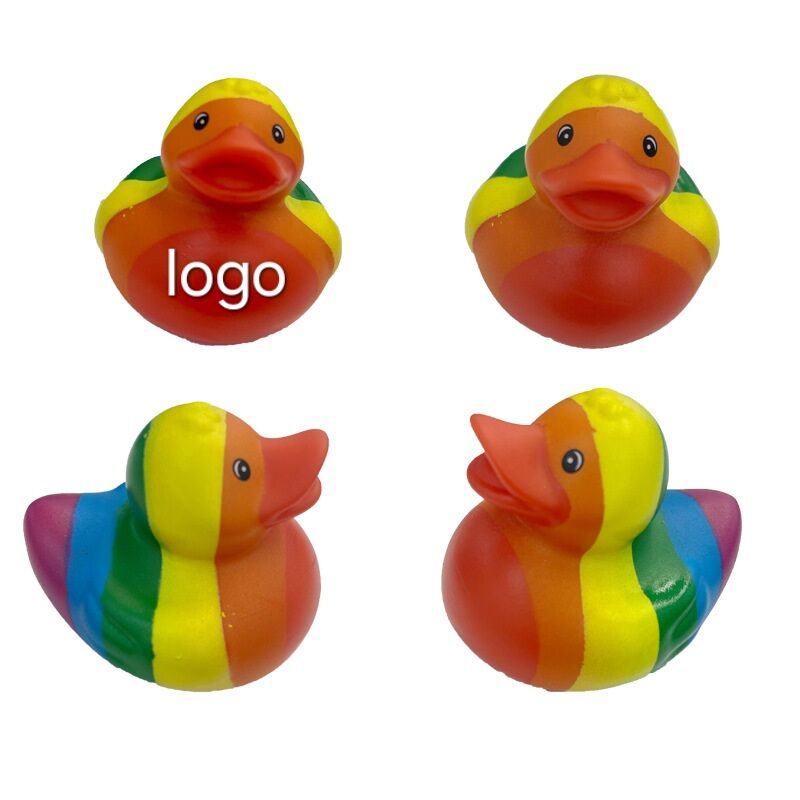 Rainbow rubber duck 1