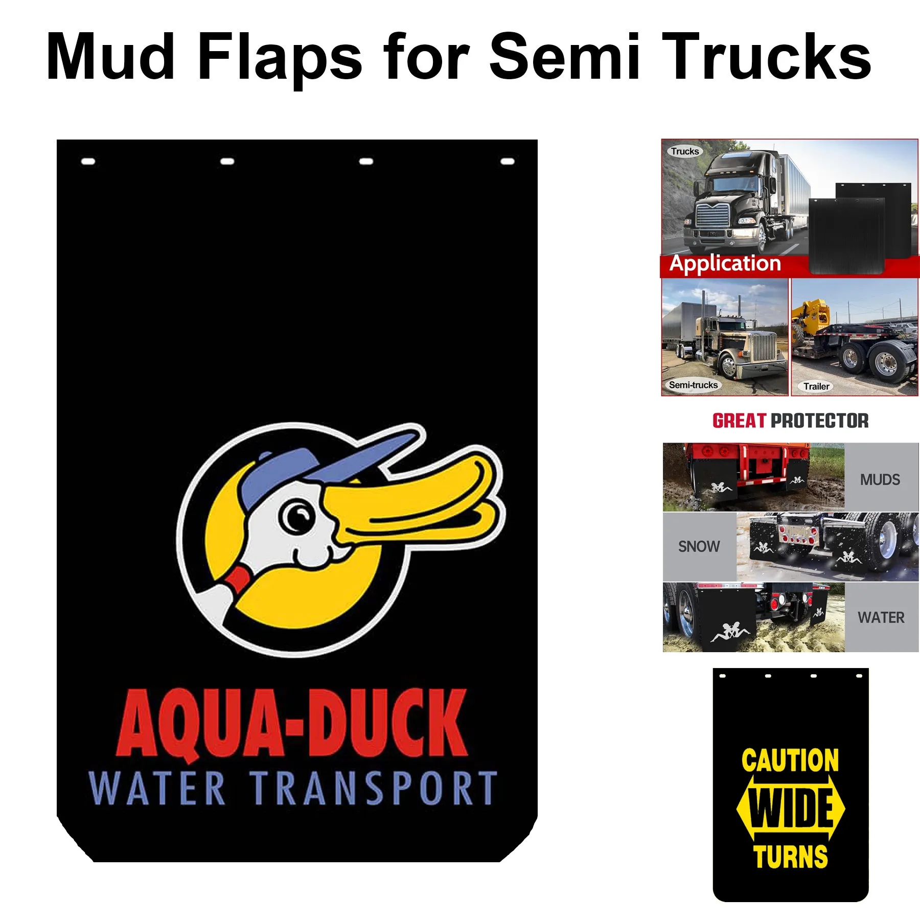 Mud Flaps Hangers for Semi Trucks 24*36 inches 2