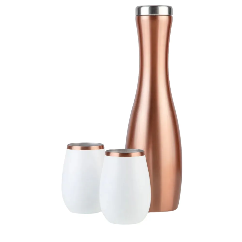 Snowfox Insulated Carafe and Wine Tumbler Set 5