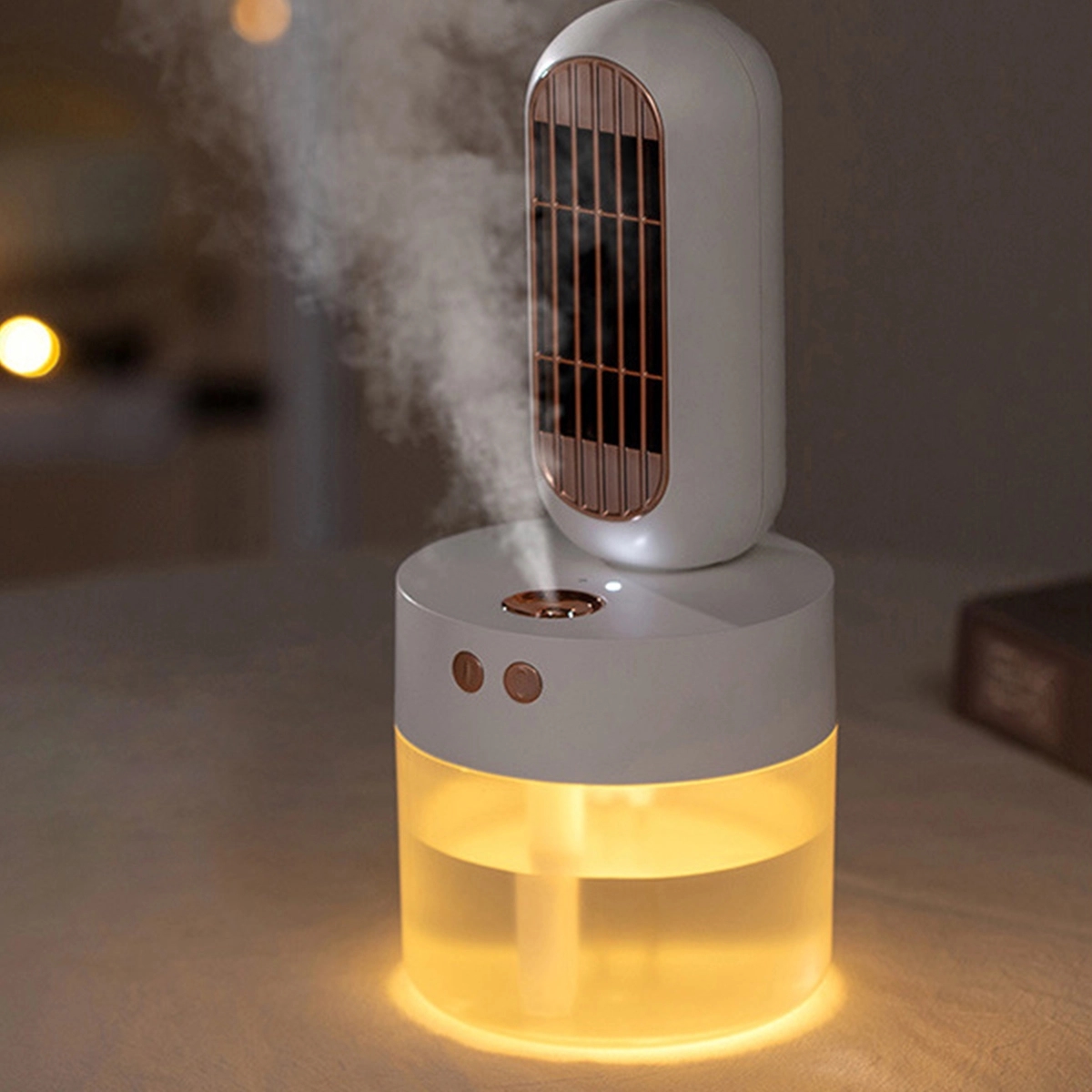2 In 1 Bladeless Fan Humidifier Night Light 3